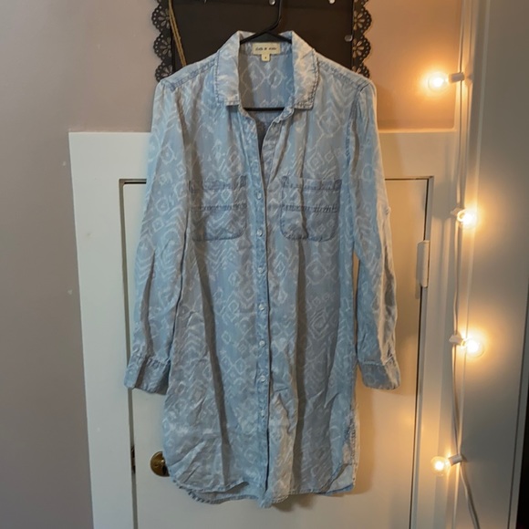 Aztec denim shirt dress - Picture 1 of 5